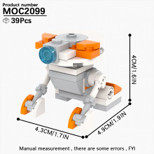 (MOC2099)MOOXI Most Complete Space Wars Droid Spider Bot Sentry Adult Building Block Set MOC Brick Model Kit DIY Diorama Toy For Boy Gift