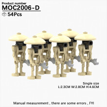(MOC2006-D) MOOXI Komplettes Space Wars Droiden-Spinnenroboter-Wächter-Bausteinset für Erwachsene (M