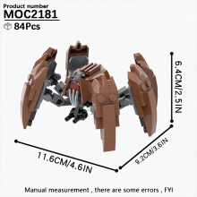 (MOC2181)MOOXI Most Complete Space Wars Droid Spider Bot Sentry Adult Building Block Set MOC Brick Model Kit DIY Diorama Toy For Boy Gift