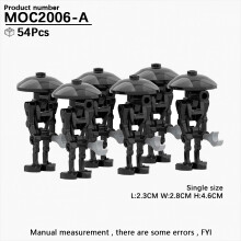 (MOC2006-A)MOOXI Most Complete Space Wars Droid Spider Bot Sentry Adult Building Block Set MOC Brick Model Kit DIY Diorama Toy For Boy Gift