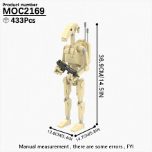 (MOC2169)MOOXI Most Complete Space Wars Droid Spider Bot Sentry Adult Building Block Set MOC Brick Model Kit DIY Diorama Toy For Boy Gift