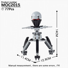 (MOC2015)MOOXI Most Complete Space Wars Droid Spider Bot Sentry Adult Building Block Set MOC Brick Model Kit DIY Diorama Toy For Boy Gift