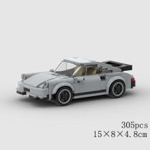 (10568 no box)MOC Speed Car Racing SUV Pickup GT500 G63 R8 RX7 Vehicle model Building Block Super Race brick Toy City Technical rally sport