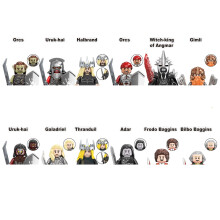 (10 Pcs,With Body)The Lord of the Rings Hobbit Orcs Cave Troll Set Building Blocks Smaug Mini Action Figure Toys