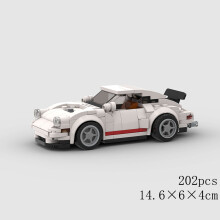 (10583 ohne Box) MOC Speed Car Racing SUV Pickup GT500 G63 R8 RX7 Fahrzeugmodell Baustein Super Ra