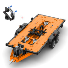 (42126 Trailer 02)NEW Technical Pickups F-150 Raptor Trailer Car Upgrade Version Model Building Blocks DIY MOC 42126 Bricks Assembly Kids Toy Gift
