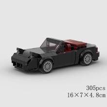 (10557 ohne Box) MOC Speed Car Racing SUV Pickup GT500 G63 R8 RX7 Fahrzeugmodell Baustein Super Ra