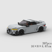 (10317 no box)MOC Speed Car Racing SUV Pickup GT500 G63 R8 RX7 Vehicle model Building Block Super Race brick Toy City Technical rally sport
