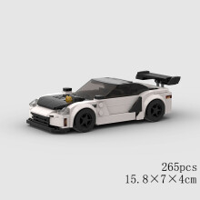 (10561 ohne Box) MOC Speed Car Racing SUV Pickup GT500 G63 R8 RX7 Fahrzeugmodell Baustein Super Ra