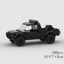 (10501 no box)MOC Speed Car Racing SUV Pickup GT500 G63 R8 RX7 Vehicle model Building Block Super Race brick Toy City Technical rally sport