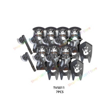 (TV5011 7-teilig) 7-teiliges Anime-Filmset TV6401 TV6402: Actionfiguren, Bausteine, Spielzeug, Orks,