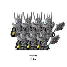 (TV5018 7-teilig) 7-teiliges Anime-Filmset TV6401 TV6402: Actionfiguren, Bausteine, Spielzeug, Orks,
