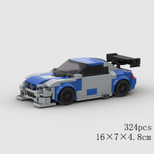 (10559 no box)MOC Speed Car Racing SUV Pickup GT500 G63 R8 RX7 Vehicle model Building Block Super Race brick Toy City Technical rally sport