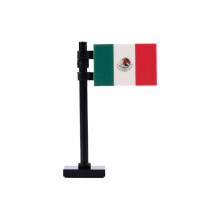 (B4-16-1)MOC City Street View Druckbaustein Lebensmittelpass Expressbox Euro Nationalflaggen Bedruck
