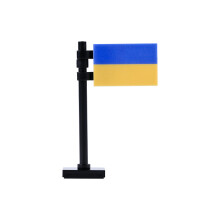 (B4-12-1)MOC City Street View Printing Building Block Food Passport Express Box Euro National Flags Printed Tiles Bricks Toy