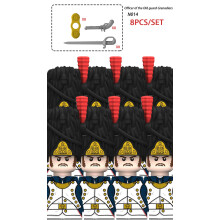 (8PCS-N014)Napoleonic Wars Soldiers Figures Building Blocks French Dragoon Grenadier Prussian Army B
