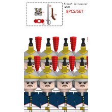 (8PCS-N007)Napoleonic Wars Soldiers Figures Building Blocks French Dragoon Grenadier Prussian Army B