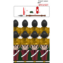 (8PCS-N037)Napoleonic Wars Soldiers Figures Building Blocks French Dragoon Grenadier Prussian Army B
