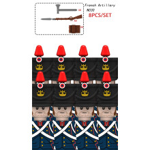(8PCS-N030)Napoleonic Wars Soldiers Figures Building Blocks French Dragoon Grenadier Prussian Army B