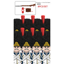 (8PCS-N005)Napoleonic Wars Soldiers Figures Building Blocks French Dragoon Grenadier Prussian Army B