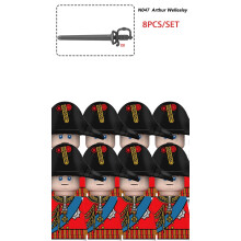 (8PCS-N047) Napoleonische Kriege Soldatenfiguren Bausteine Französischer Dragoner Grenadier Preußi