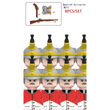 (8PCS-N011)Napoleonic Wars Soldiers Figures Building Blocks French Dragoon Grenadier Prussian Army B