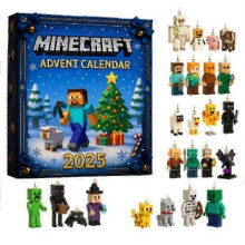 Minecraft Themed Advent Calendar Blind Box for Christmas Tree Decorations and Holiday Fun