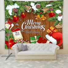 (GT911, Brushed cloth 150x100cm) Nordic Style Christmas Tapestry for Wall Decor - Background Cloth for Festive Events and Parties