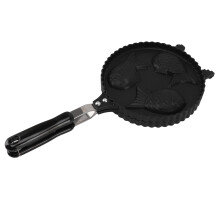 3-Fish Aluminum Taiyaki Pan, 42x19.5cm, 755 g