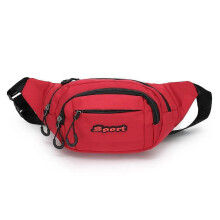 (Red) Outdoor Sports Belt Bag Bum Bag Sports Waist Bag