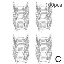 (100pcs) 25-100X Stainless Steel W Greenhouse Glazing Clips Elite Greenhouses Wire Clips