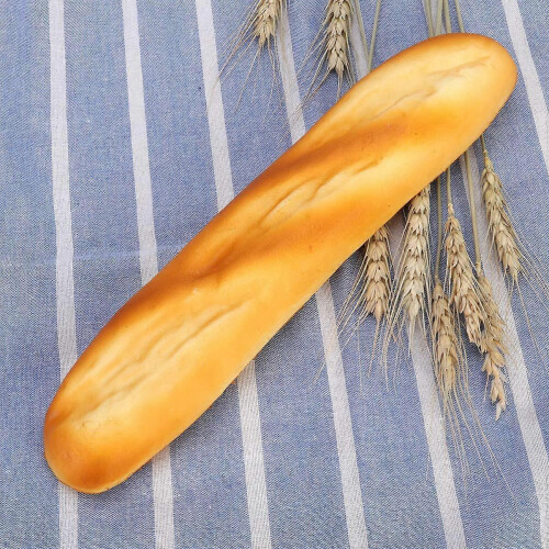 (B) Artificial Bread Fake Bread Simulation Food Model Kitchen Decoration Prop Simulation Bread (Croissant) Medium 2