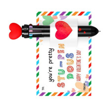 Heart Theme Writing Cards And Color Pen Set For Christmas-1