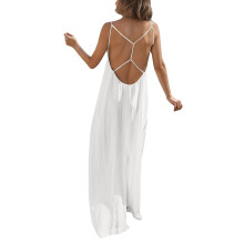 Backless Cami Dresses for Women Sexy Low Back House-White S