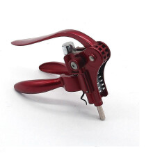 (Chrome) Woode Lever Corkscrew & Foil Cutter Gift Set: Effortless Wine Opening for All Cork Types
