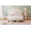 4ft6 Double Upholstered Bed with LED Adjustable Cute Cloud Headboard 2