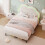 4ft6 Double Upholstered Bed with LED Adjustable Cute Cloud Headboard 7