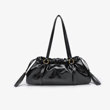 (Black) Fashionable Dumpling Shoulder Bag for Women, Summer New Tote Bag, Lightweight Large Capacity Crossbody Bag for Commute