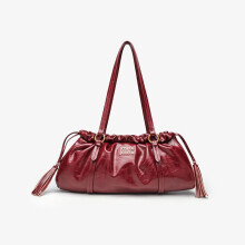 (Red) Fashionable Dumpling Shoulder Bag for Women, Summer New Tote Bag, Lightweight Large Capacity Crossbody Bag for Commute