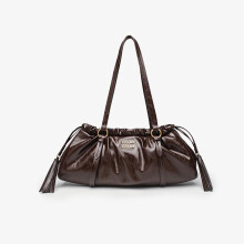 (Brown) Fashionable Dumpling Shoulder Bag for Women, Summer New Tote Bag, Lightweight Large Capacity Crossbody Bag for Commute