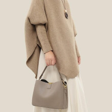 (Gray) Women's Shoulder Crossbody Bag, Versatile Pebbled Leather Tote, Large Capacity Stylish Handbag for Women