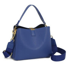 (Blue) Women's Shoulder Crossbody Bag, Versatile Pebbled Leather Tote, Large Capacity Stylish Handbag for Women