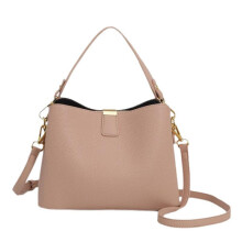 (Pink) Women's Shoulder Crossbody Bag, Versatile Pebbled Leather Tote, Large Capacity Stylish Handbag for Women