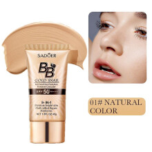(Red)BB Cream Golden Snail Sunscreen Foundation Repair Concealer Moisturizing