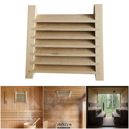 Sauna Ventilation Panel Wooden Air Vent for Sauna Room Shutter 1