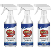 (3Pcs)Wall Mold Remover Spray, 60ml Mildew Removal Spray, Bathroom Descaler Spray For Walls, Tiles, Floors, Sinks, Bathtubs And Toilets