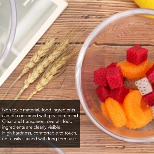 Skid-Free Acrylic Mixing Bowl Slanted