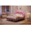 4ft6 Double Bed with LED Adjustable Cloud Headboard Upholstered Frame 3