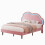 4ft6 Double Bed with LED Adjustable Cloud Headboard Upholstered Frame 1