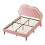 4ft6 Double Bed with LED Adjustable Cloud Headboard Upholstered Frame 4